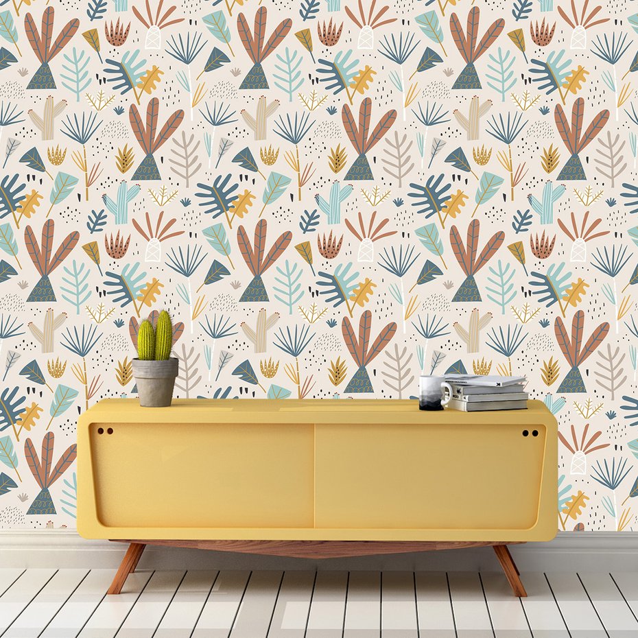 Tapeta - liście, rośliny, abstrakcja