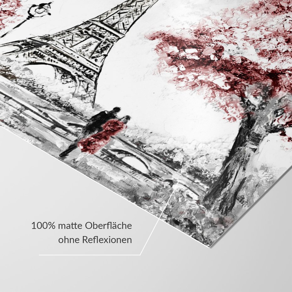 Fototapeta - Paryż, Wieża Eiffla, drzewa