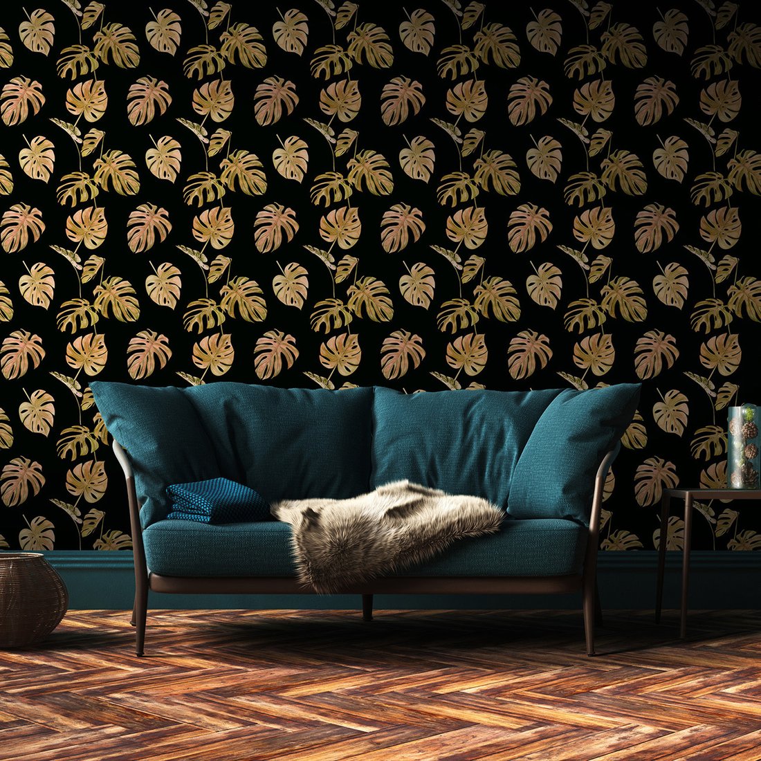 Tapeta - liście, monstera, natura