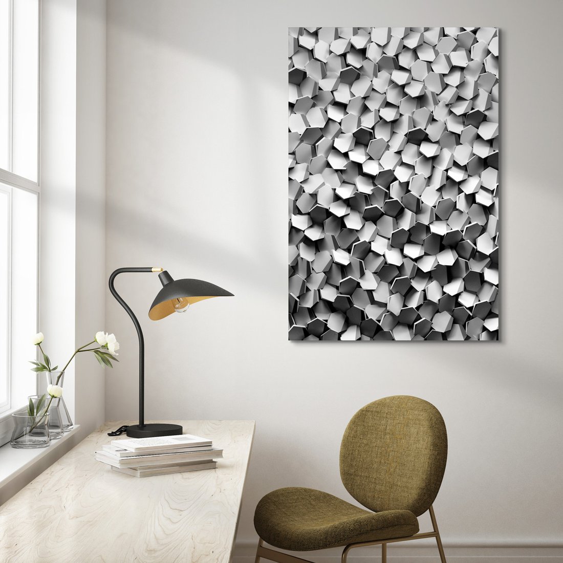 Obraz na płótnie - abstrakcja, geometria, tekstura