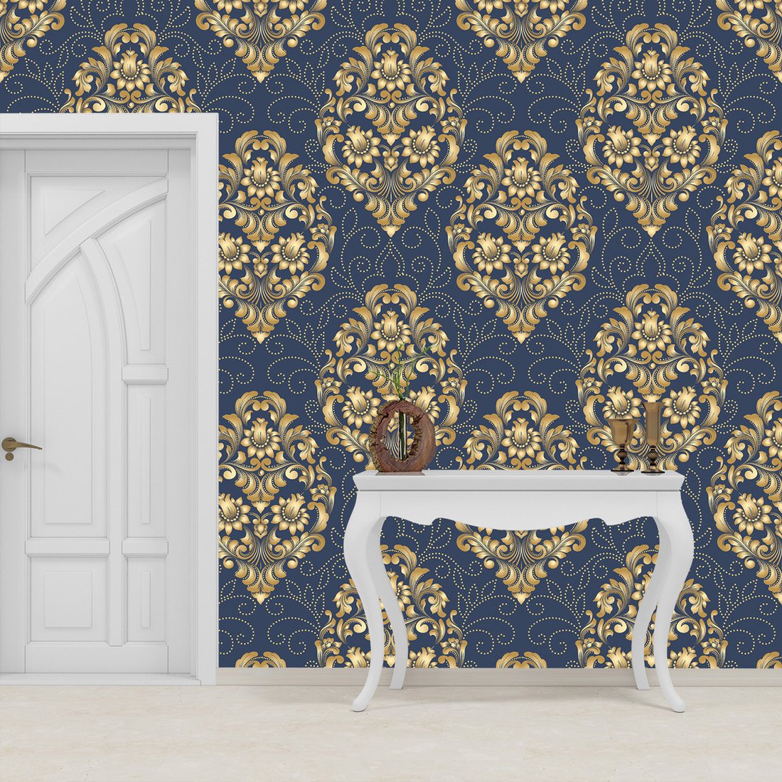 Tapeta - ornament, kwiat, elegancja