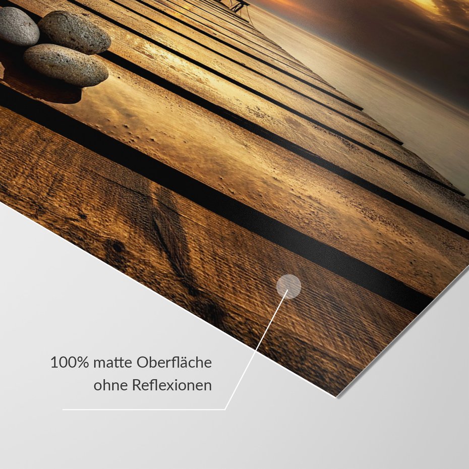 Fototapeta - morze, zachód słońca, pomost