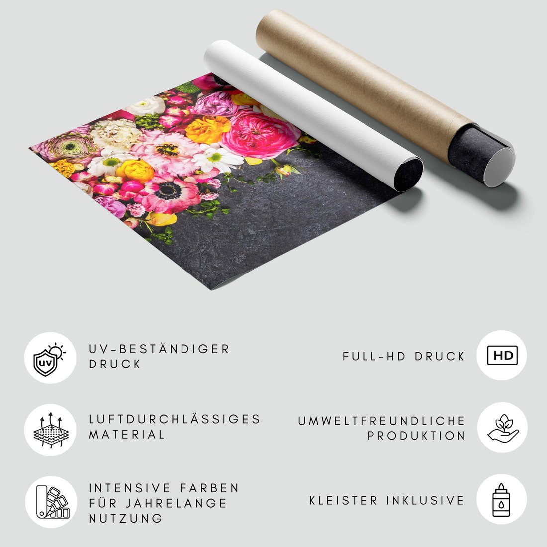 Fototapeta - kwiaty, abstrakcja, kompozycja