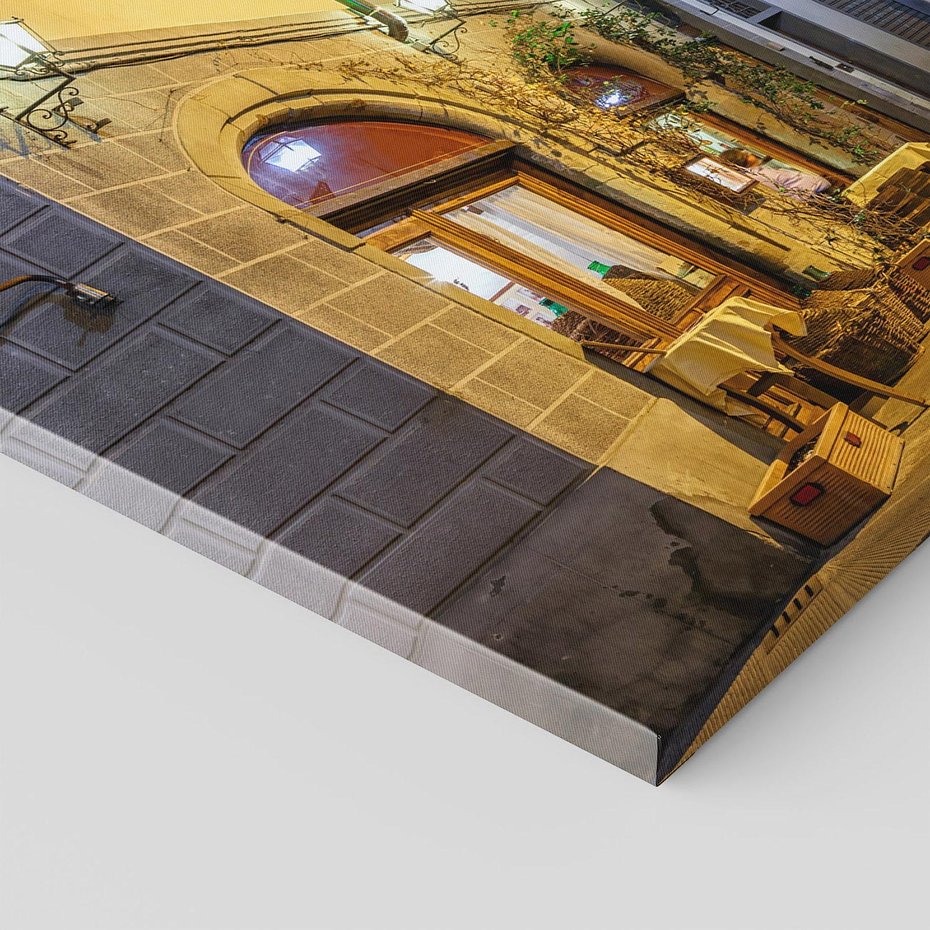 Obraz na płótnie - ulica, noc, miasto