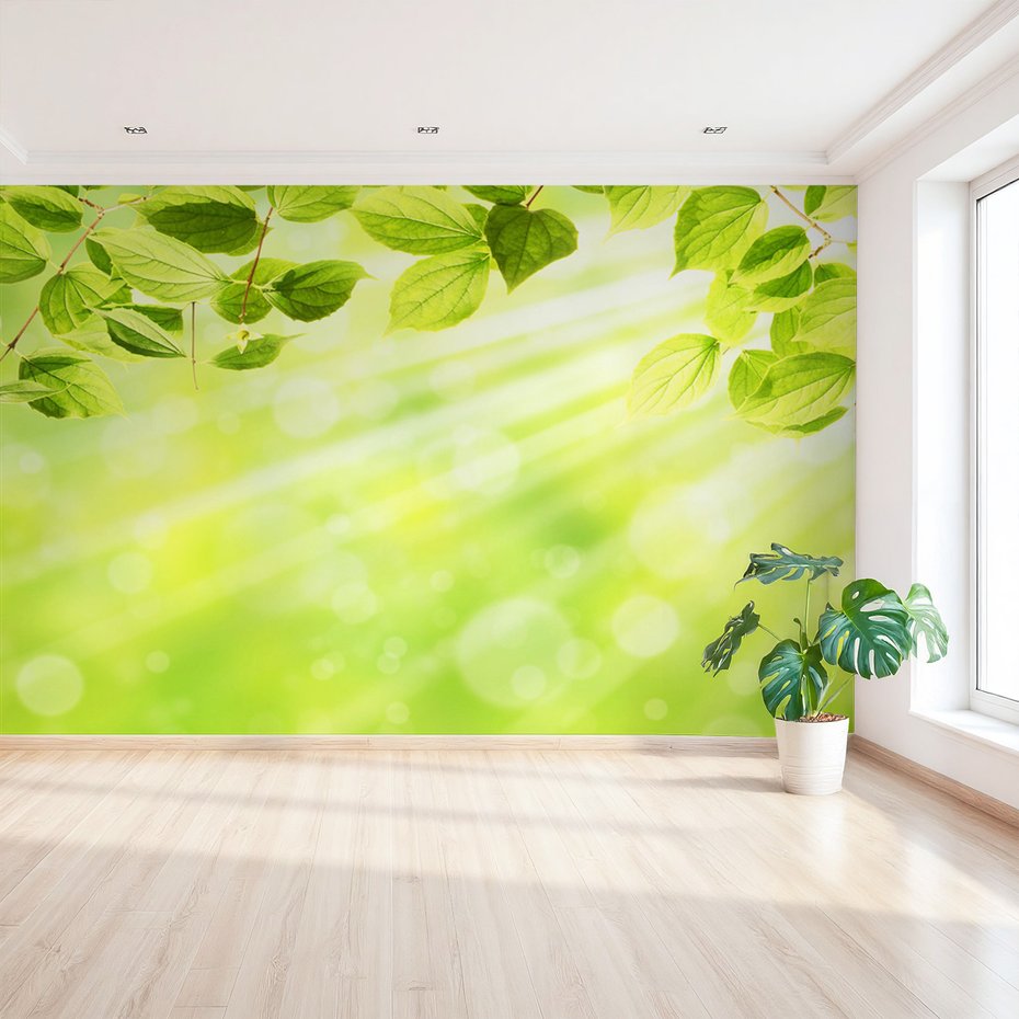 Fototapeta - liście, światło, natura