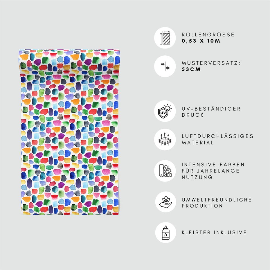 Tapeta - plamy, akwarela, tło