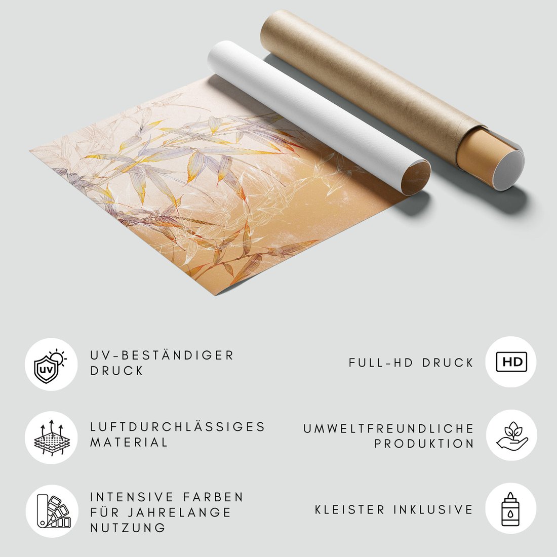 Fototapeta - loft, gałęzie, trawy