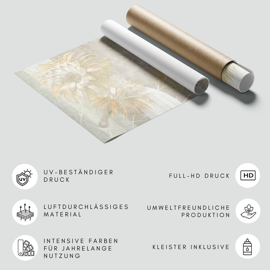 Fototapeta - loft, kwiaty, kaktusy