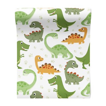Tapeta - dziecięca, dinozaury, tło, wzór