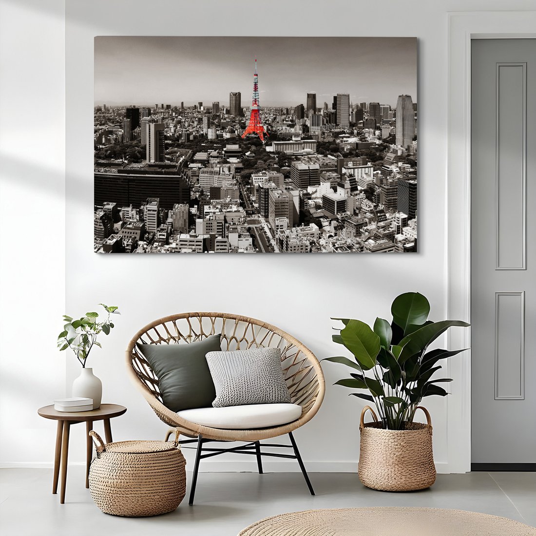 Obraz na płótnie - miasto, wieża, budynki