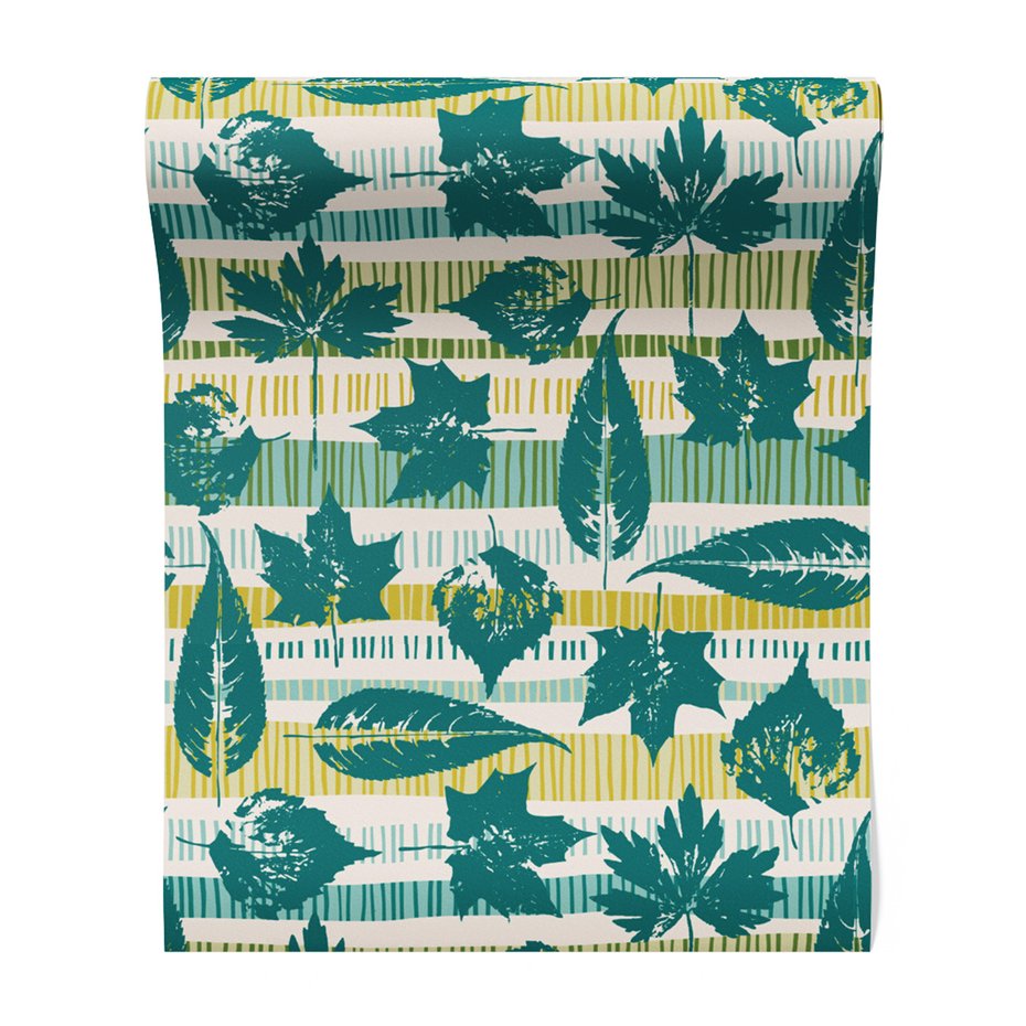 Tapeta - liście, paski, jesień