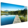 Obraz na płótnie - jezioro, góry, lasy