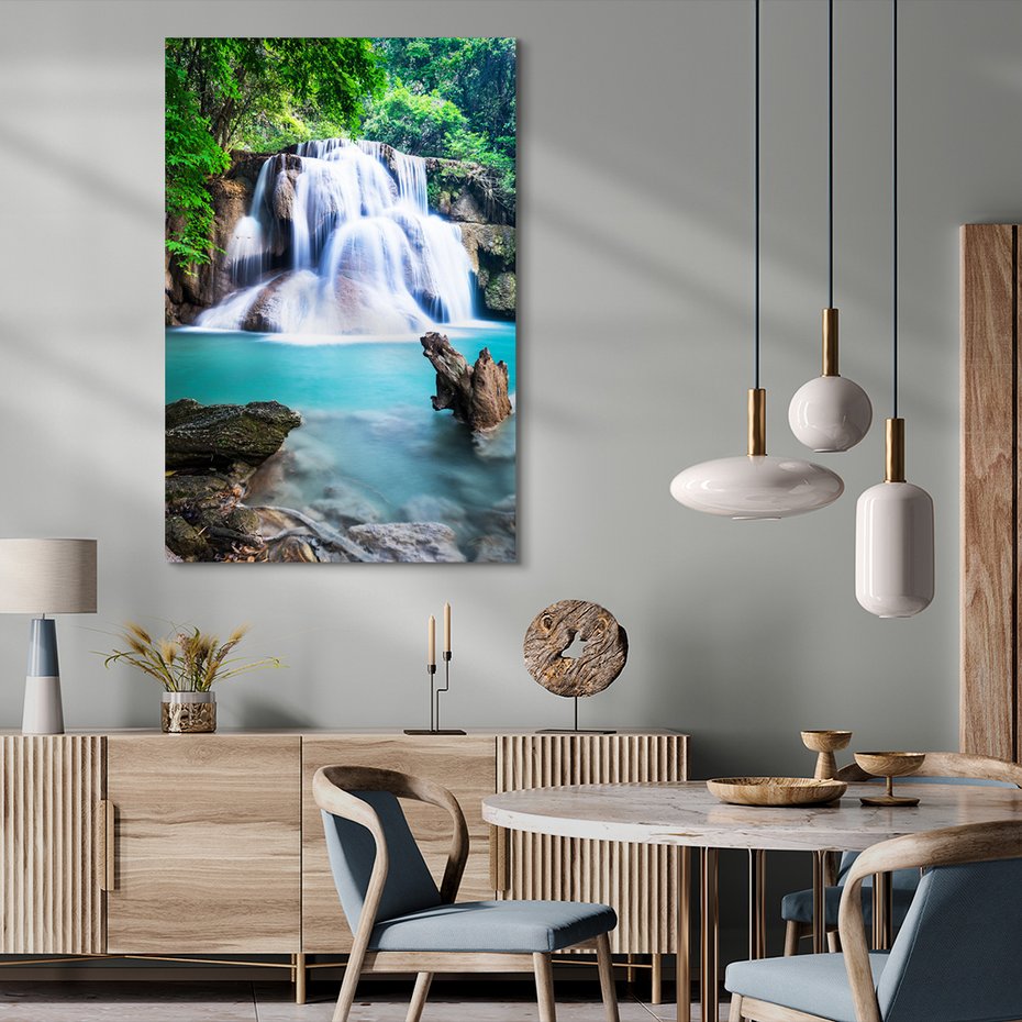 Obraz na płótnie - wodospad, natura, krajobraz