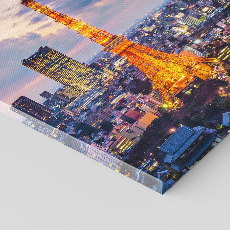 Obraz na płótnie - miasto, wieża, budynki