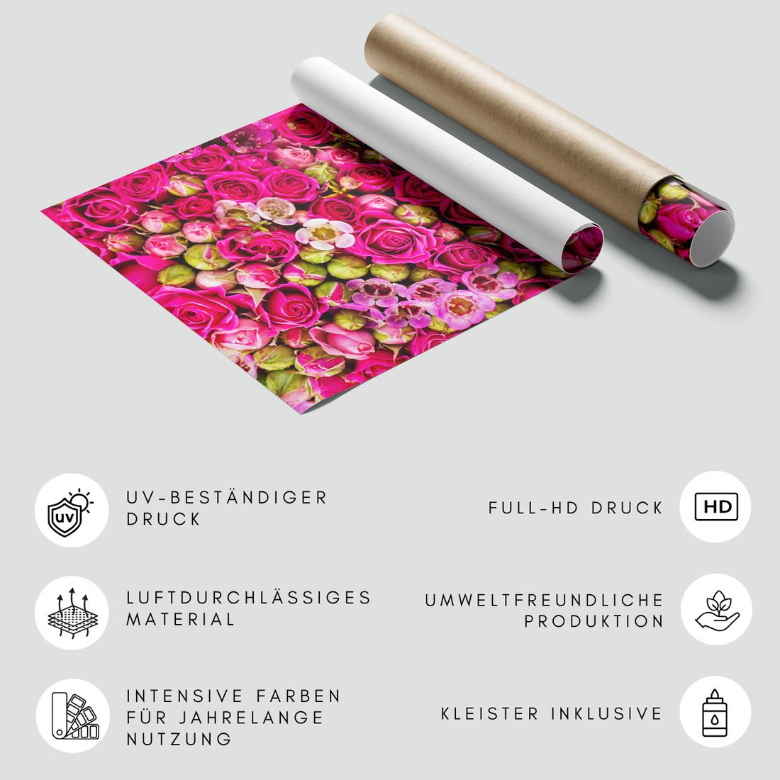 Fototapeta - róże, kwiaty, pąki