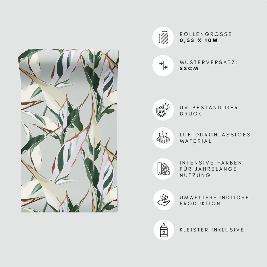 Tapeta - liście, wzór, natura