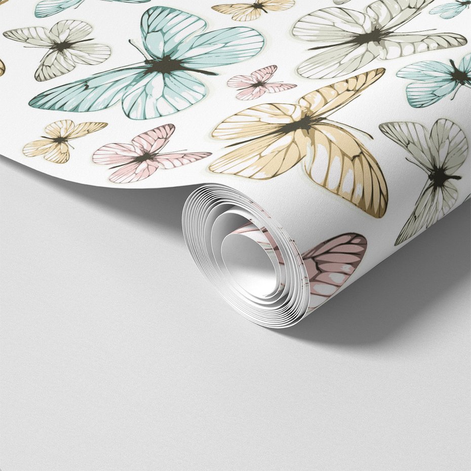 Tapeta - motyle, elegancja, delikatność