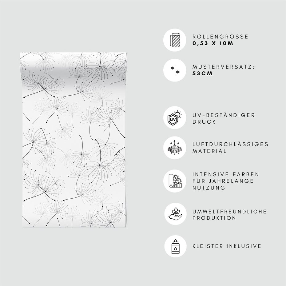 Tapeta - dmuchawce, lekkość, delikatność