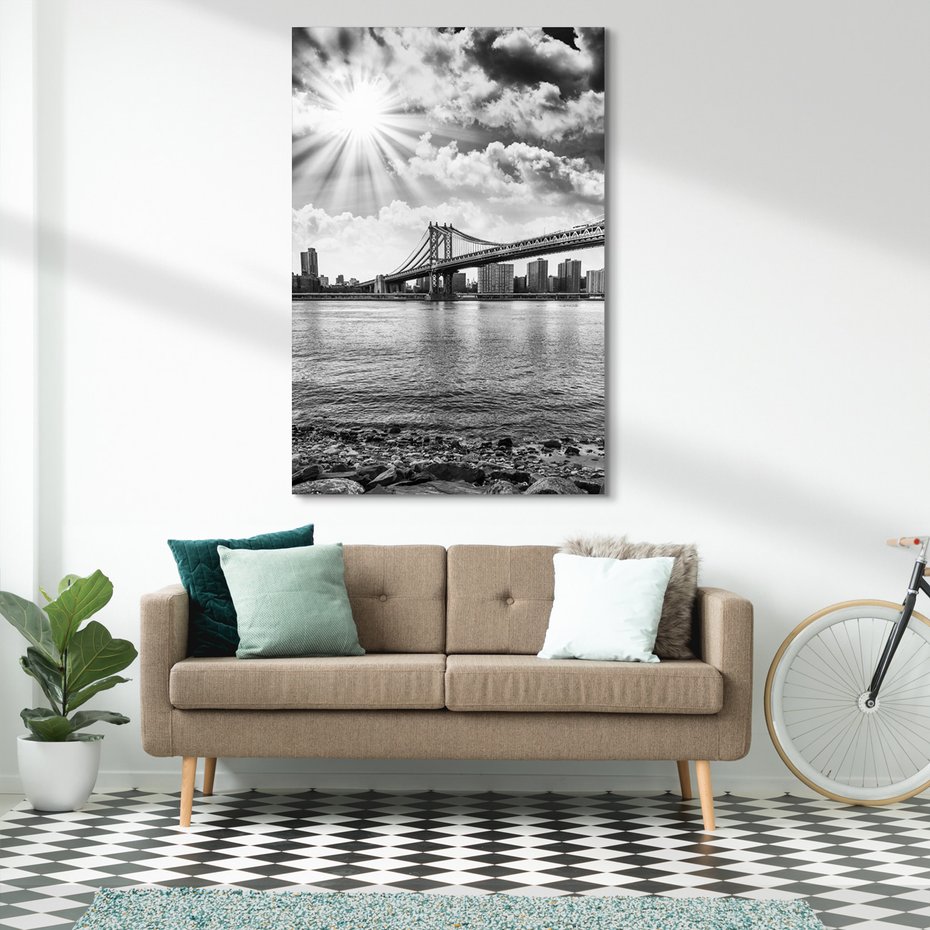 Obraz na płótnie - most, miasto, rzeka