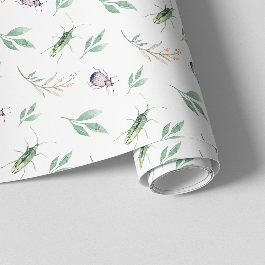 Tapeta - liście, chrząszcze, natura