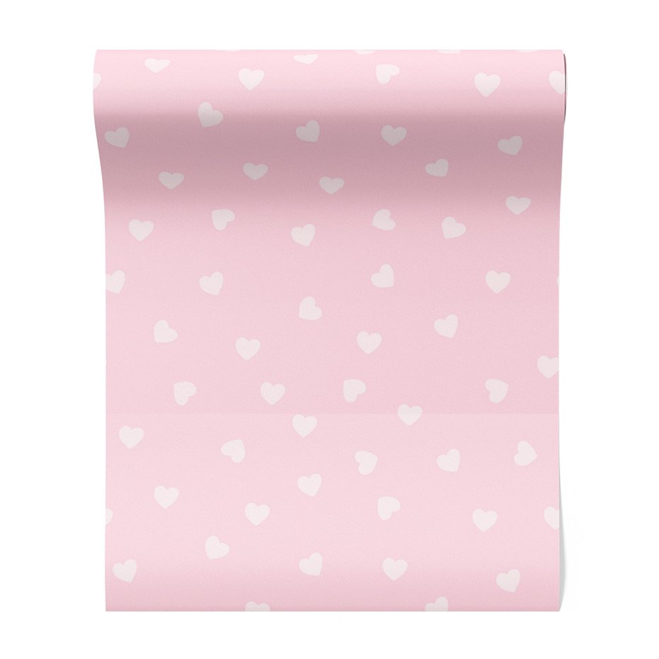 Tapeta - dziecięca, serca, tło,