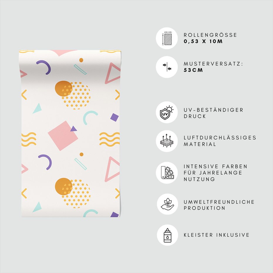 Tapeta - kształty, geometria, wzór