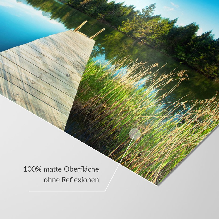 Fototapeta - jezioro, pomost, las