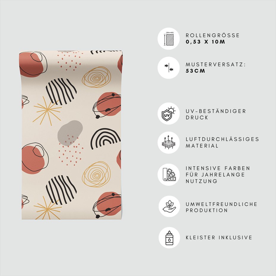 Tapeta - abstrakcja, kształty, linie