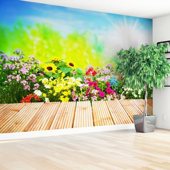 Fototapeta - kwiaty, słoneczniki, ogród