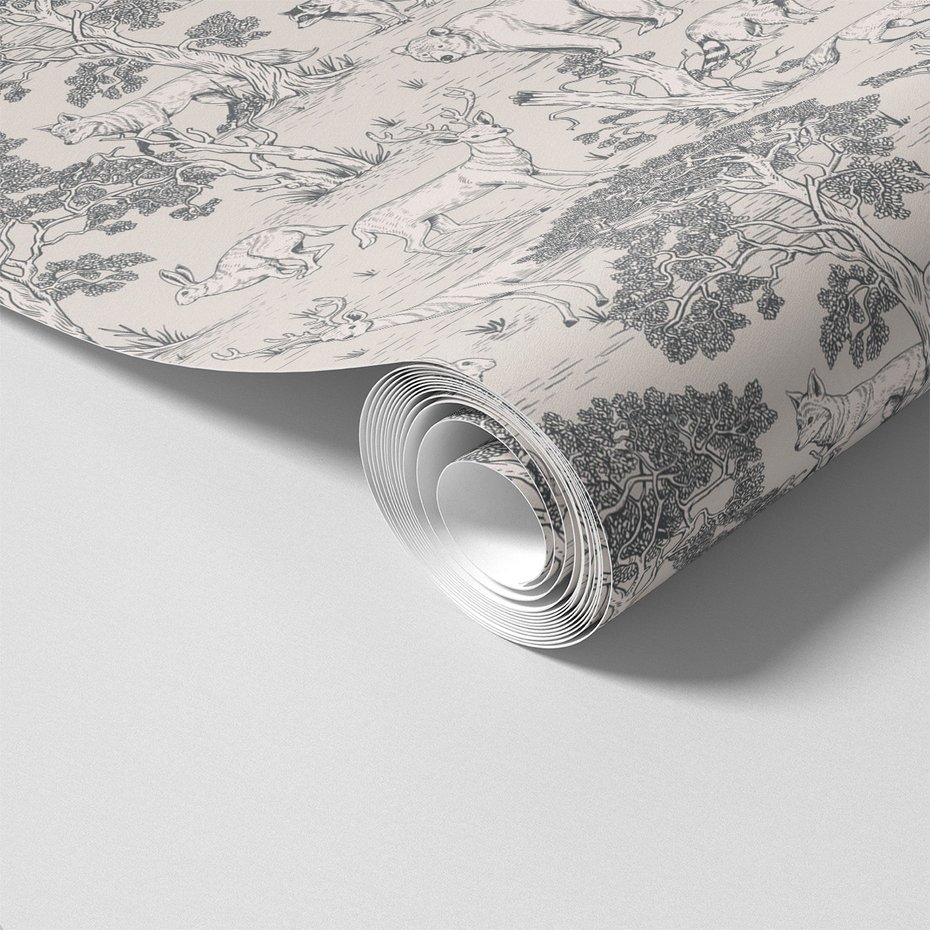 Tapeta - las, zwierzęta, drzewa