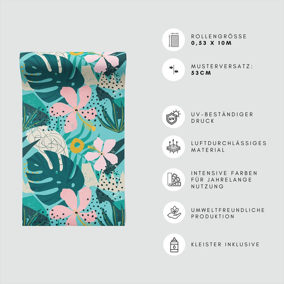 Tapeta - liść, kwiat, abstrakcja