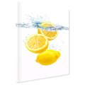 Obraz na płótnie - cytryny, woda, owoce