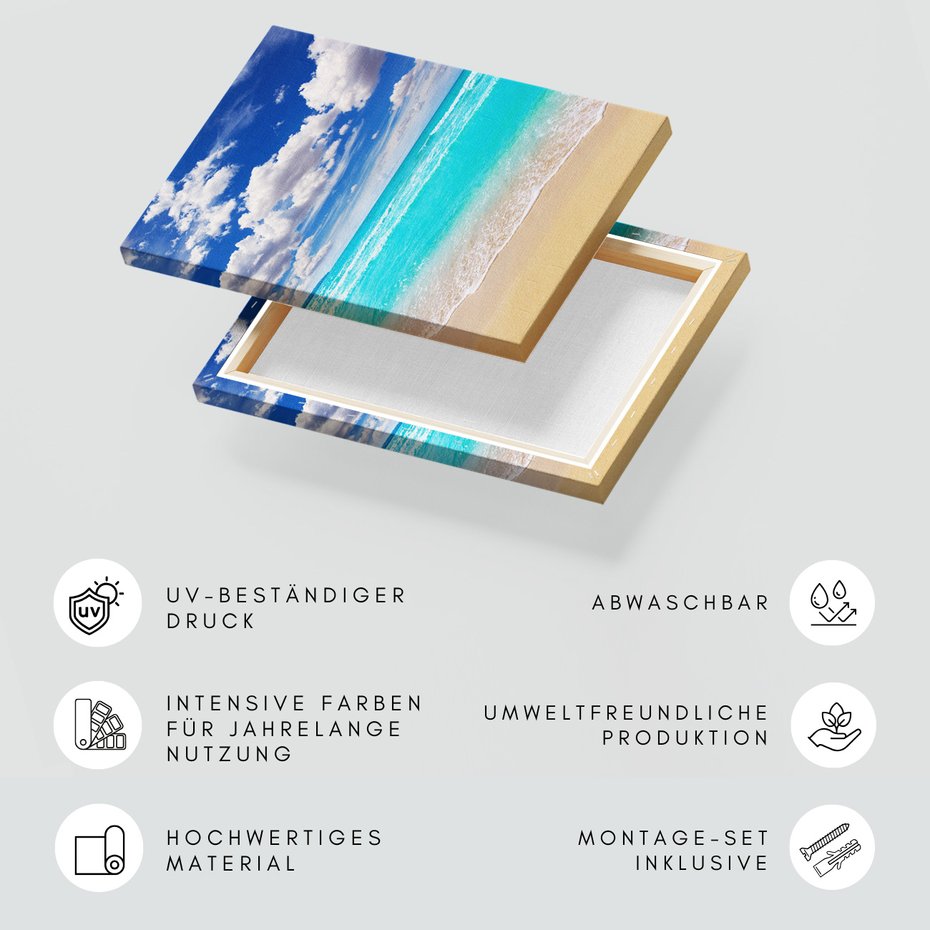 Obraz na płótnie - plaża, morze, piasek