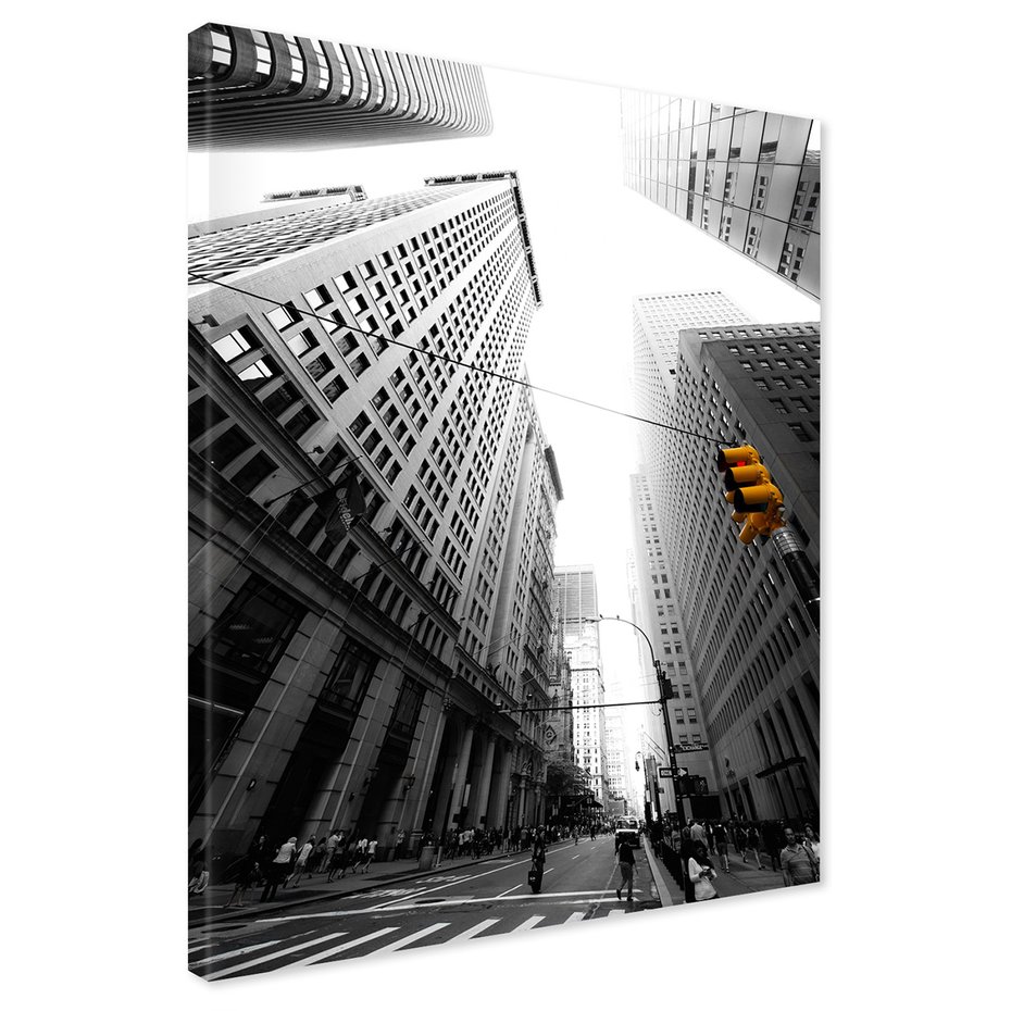 Obraz na płótnie - miasto, budynki, ulica