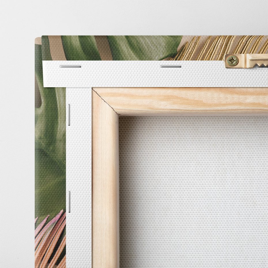 Obraz na płótnie - liście, złoto, dekoracja