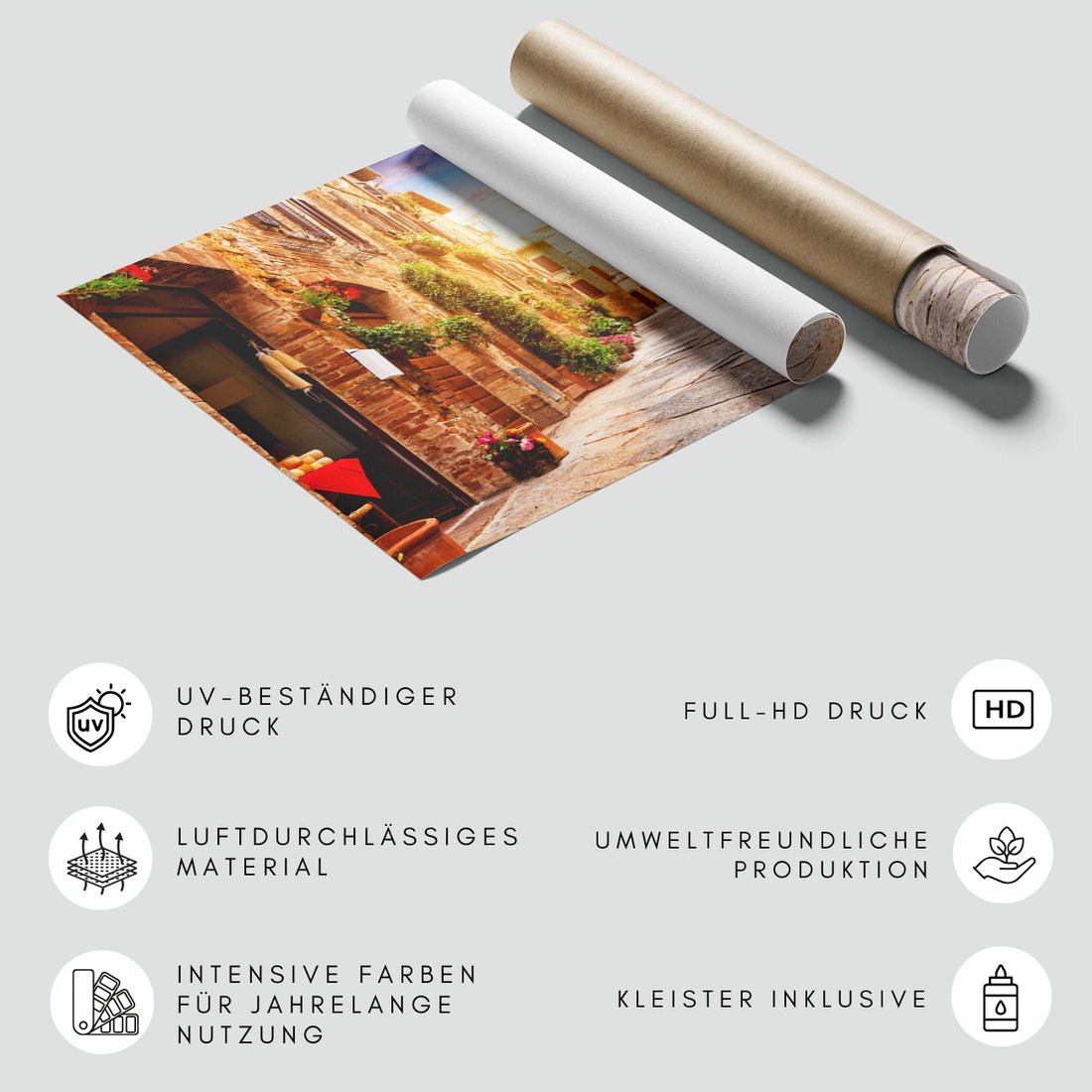 Fototapeta - uliczka, miasto, kamień,