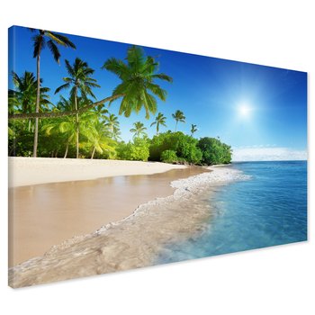 Obraz na płótnie - plaża, morze, palmy
