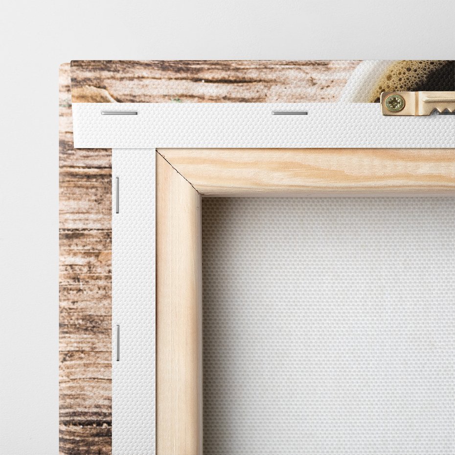 Obraz na płótnie - kawa, ziarna, napój