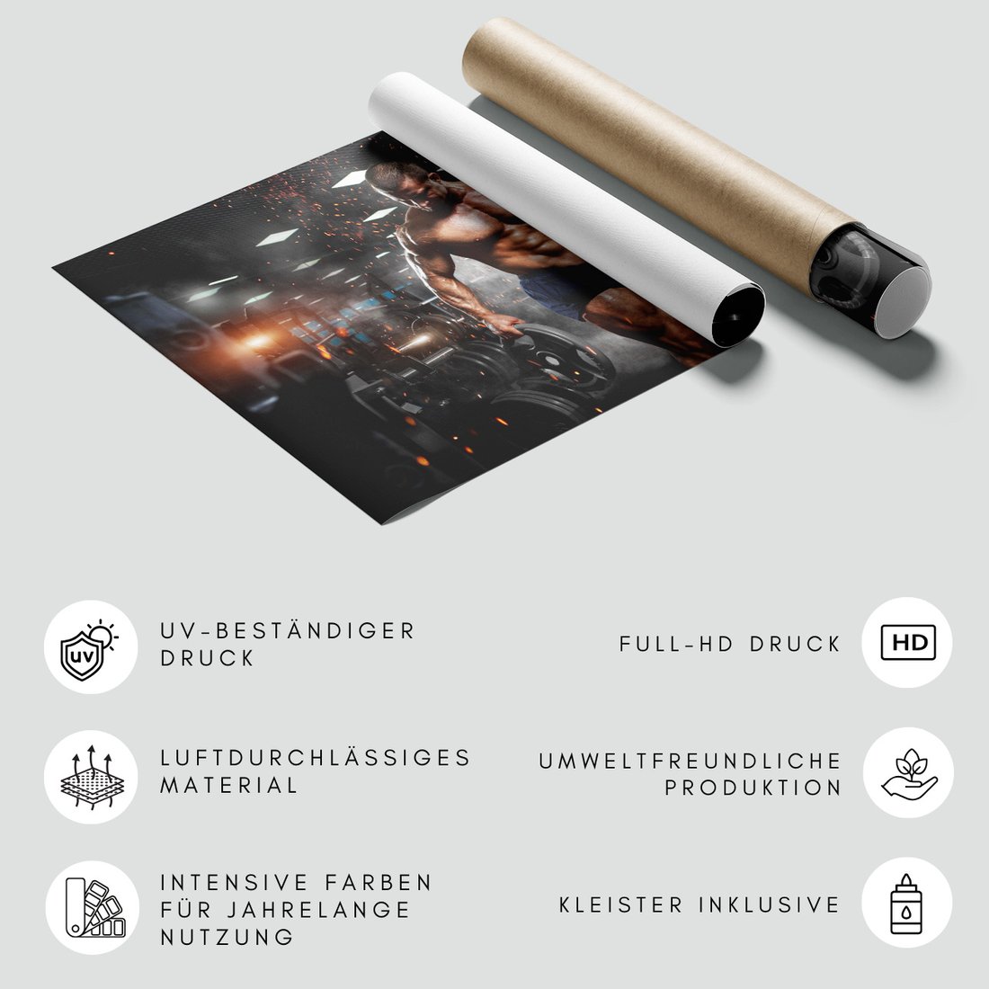 Fototapeta - kulturysta, siłownia, trening