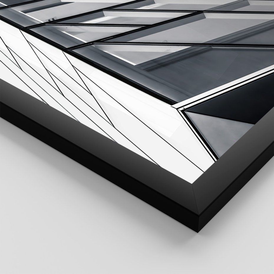 Zestaw obrazy w ramie, plakaty - architektura, budynek, fasada - rama czarna