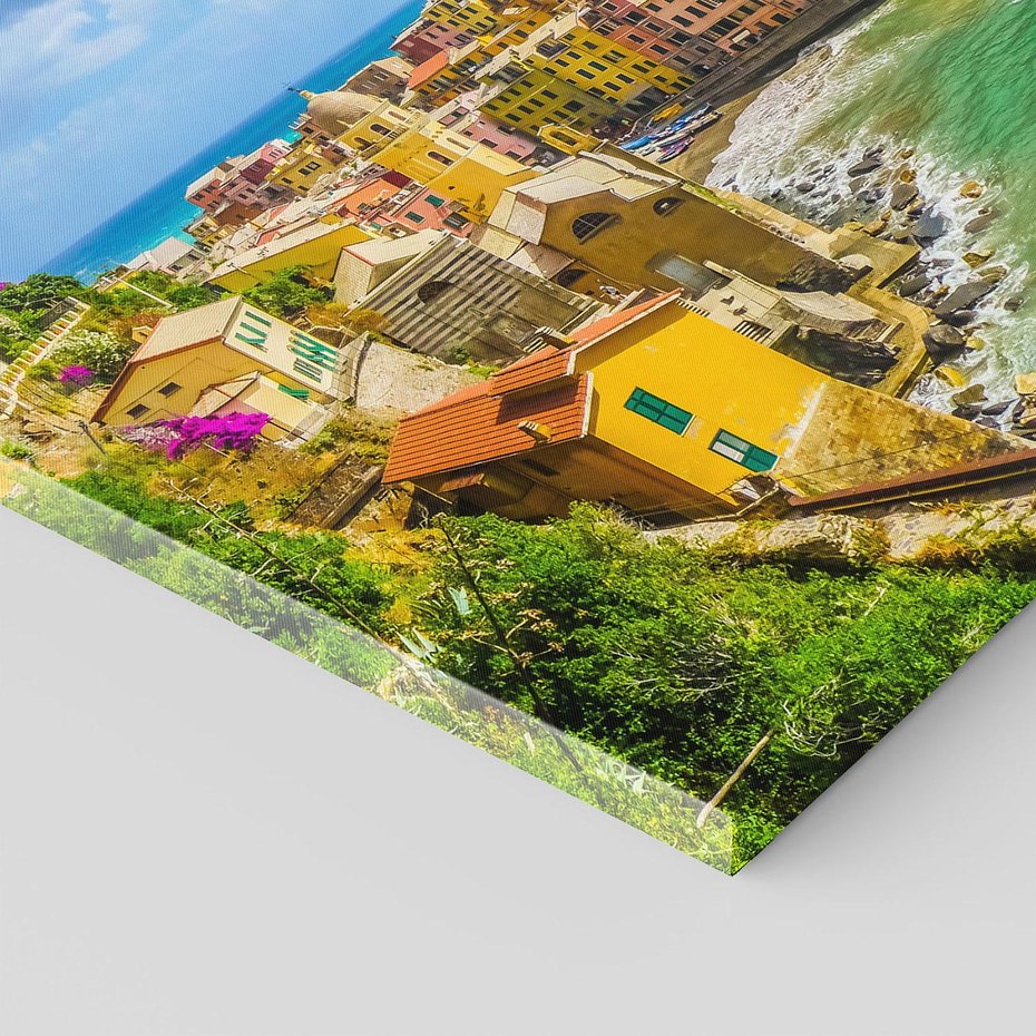 Obraz na płótnie - miasto, morze, kolorowe