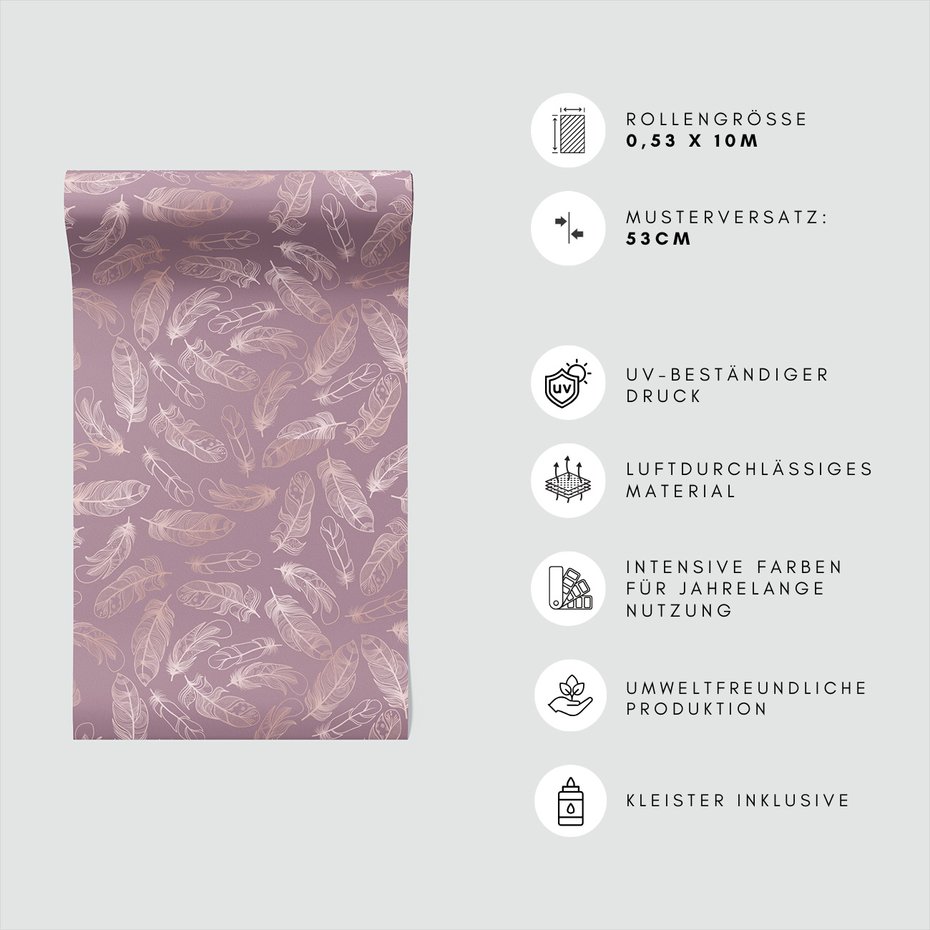 Tapeta - pióra, ornament, tło