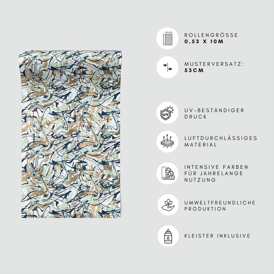 Tapeta - abstrakcja, linie, płynność