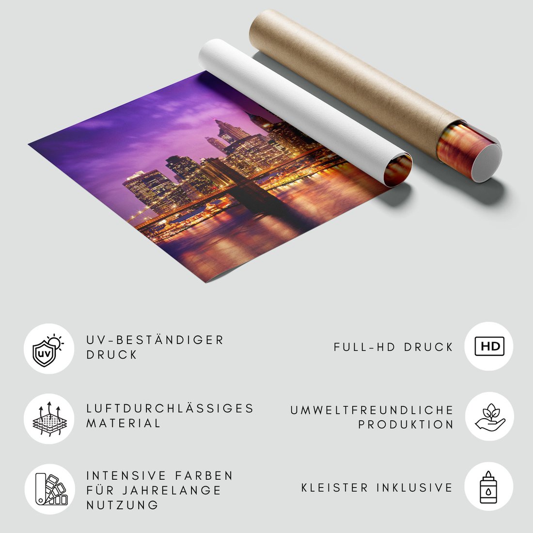 Fototapeta - miasto, most, noc