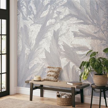 Fototapeta - loft, liście, szron