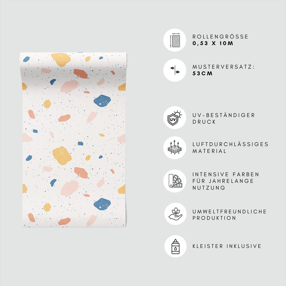 Tapeta - plamy, kropki, tło