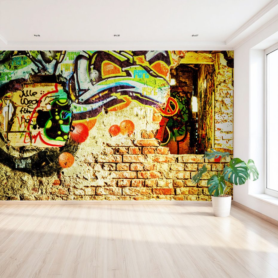 Fototapeta - graffiti, ściana, sztuka