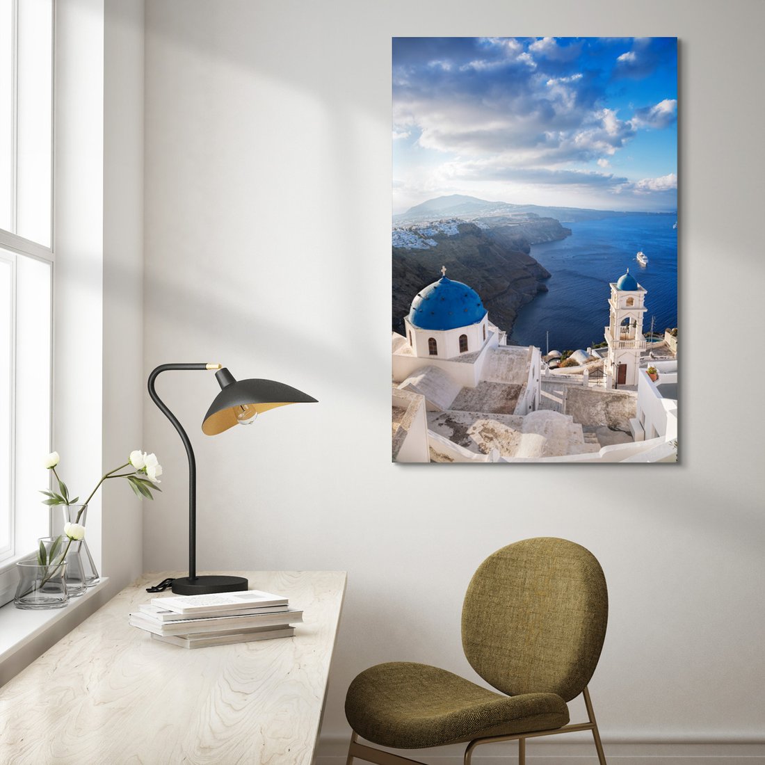 Obraz na płótnie - Santorini, Grecja, morze