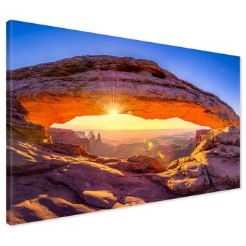 Obraz na płótnie - krajobraz, skały, słońce