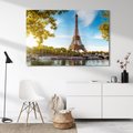 Obraz na płótnie - Wieża Eiffla, Paryż, rzeka